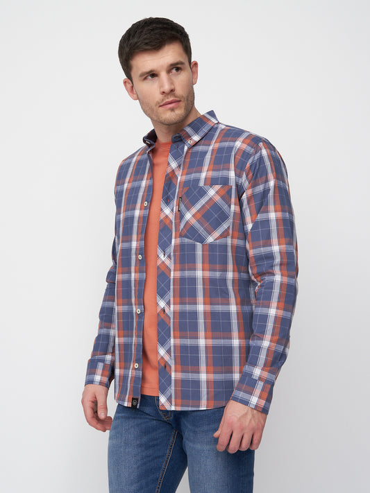 Lennmore Shirt Navy Check