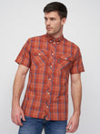 Femington Short Sleeve Shirt Red Check