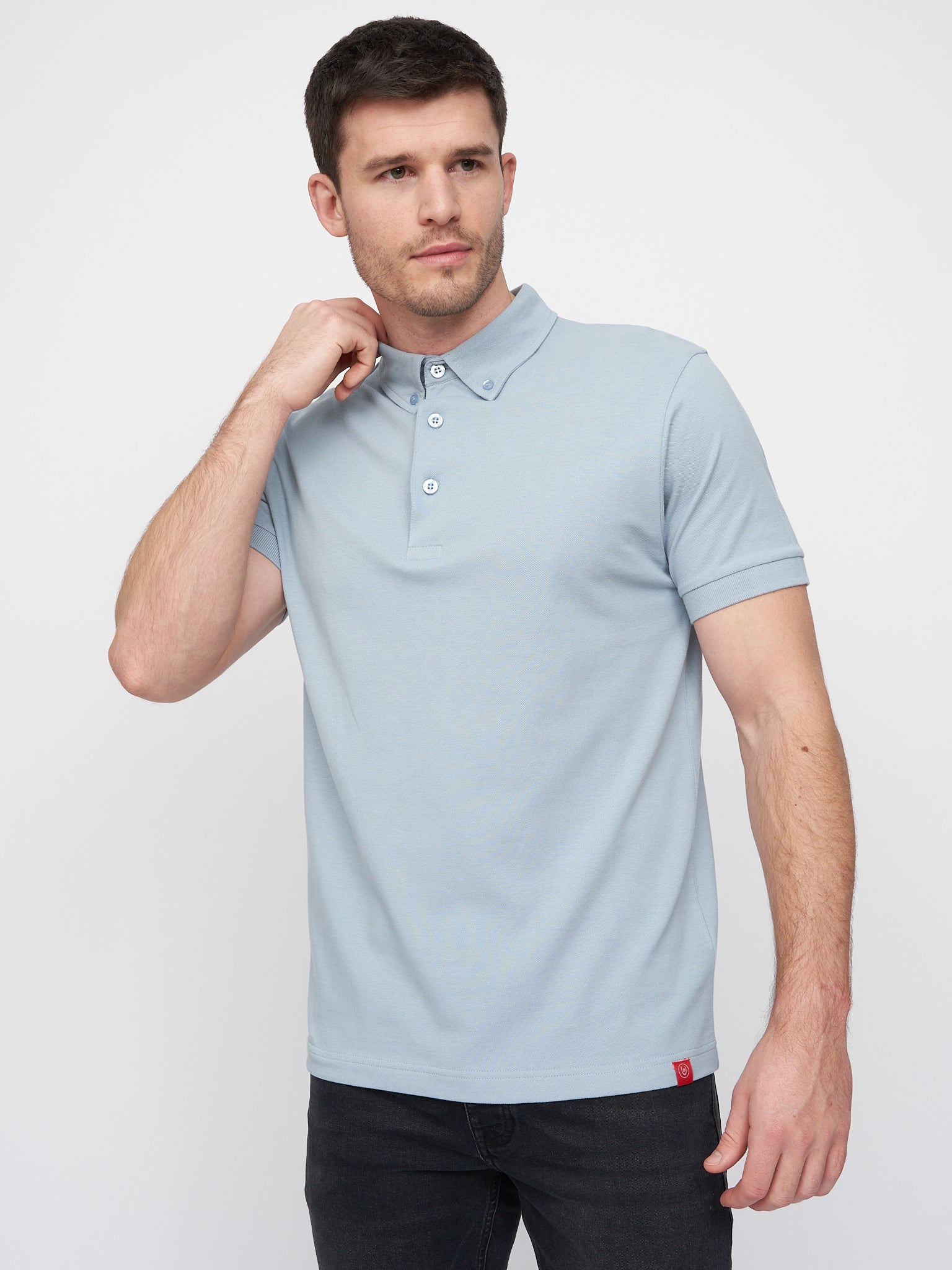 Duck & Cover - Mens Chilltowns Polo Light Blue – Duck and Cover