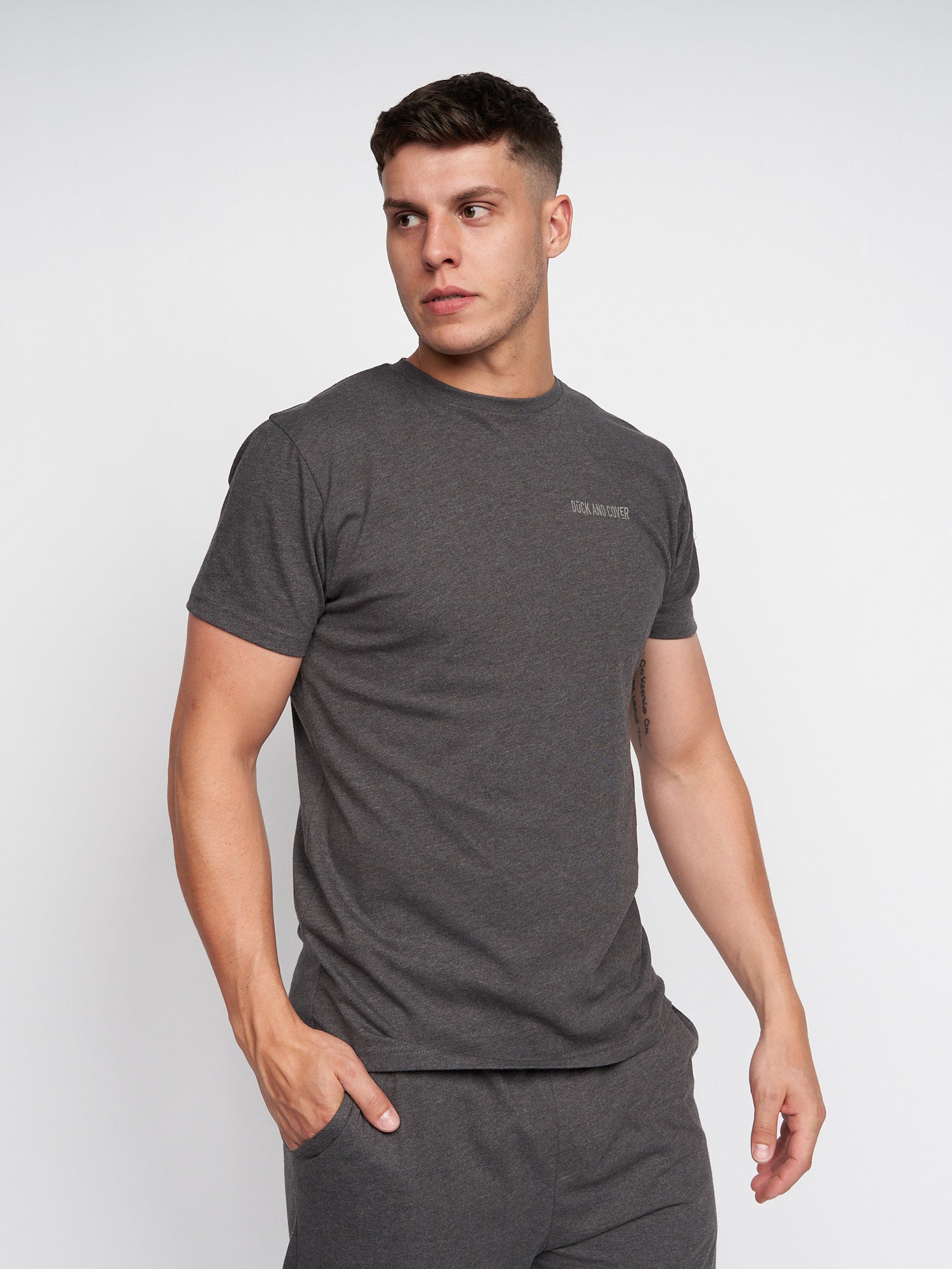 Mens Gasper Loungewear Set Charcoal – Duck and Cover