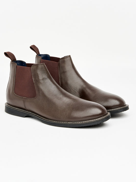 Maxwall Leather Chelsea Boot Brown