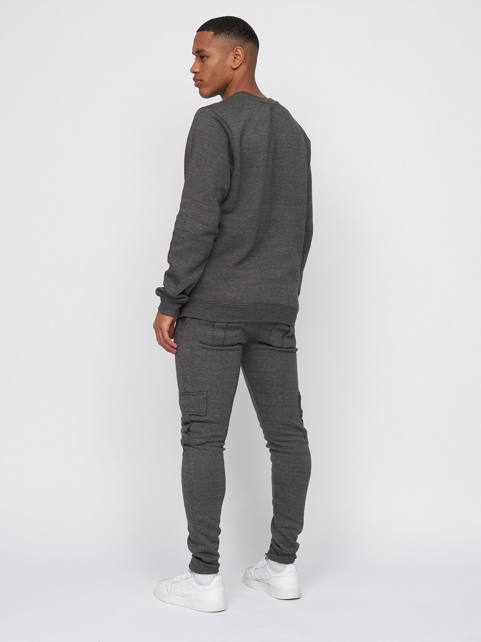 Melbray Crew Sweat & Jogger Set Charcoal Marl – Duck and Cover