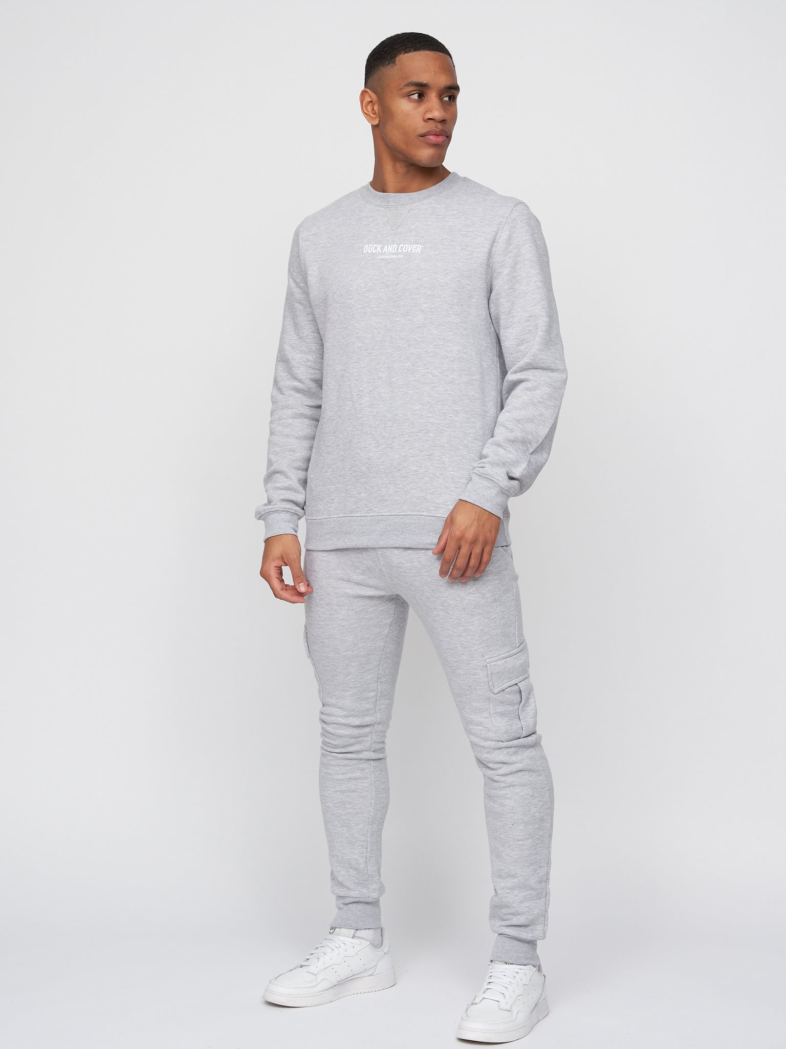 Melbray Crew Sweat & Jogger Set Grey Marl – Duck and Cover